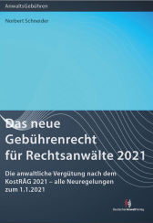Abbildung: Das neue Gebührenrecht für Rechtsanwälte 2021