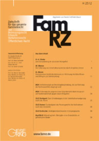Abbildung: Zeitschrift für das gesamte Familienrecht (FamRZ)