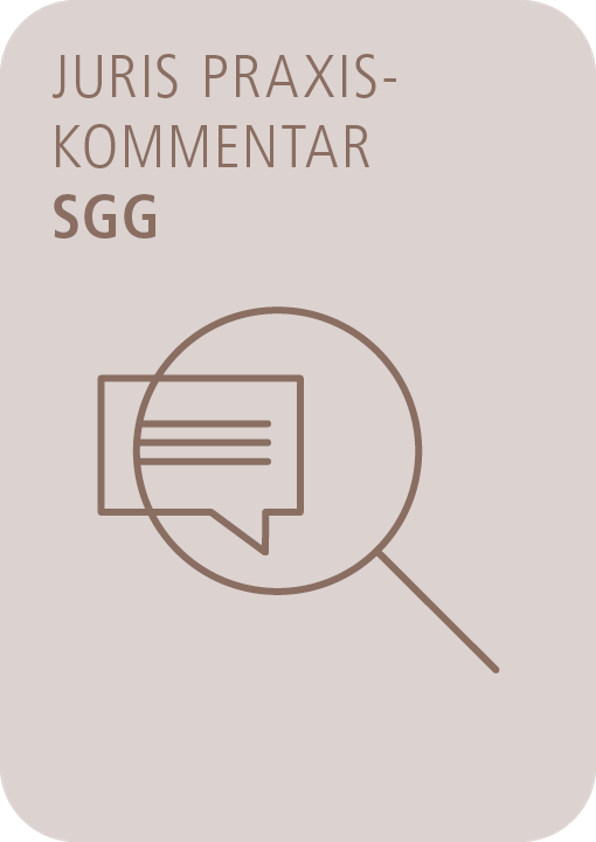 juris PraxisKommentar SGG