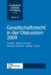 Abbildung: Gesellschaftsrecht in der Diskussion 2009