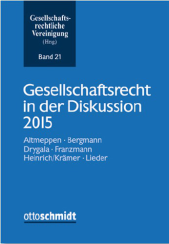 Abbildung: Gesellschaftsrecht in der Diskussion 2015