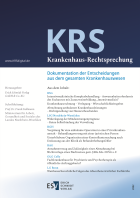 Krankenhaus-Rechtsprechung (KRS)