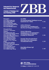 Abbildung: Zeitschrift für Bankrecht und Bankwirtschaft (ZBB)